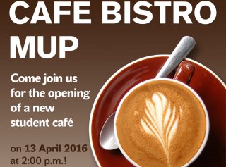 Ceremonial Opening of a Student Café at MUP