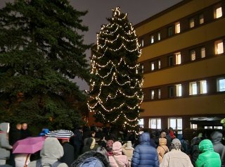 Rozsvěcení vánočního stromu MUP oslavilo 20 let Školy bez bariér