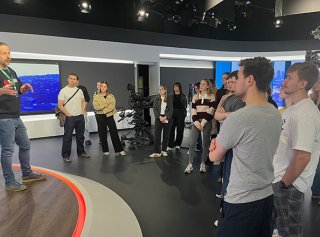 Jak to chodí v televizi: studenti MUP navštívili všechny tři celoplošné stanice
