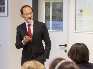 The Japanese Ambassador to Czechia gave a lecture to MUP students