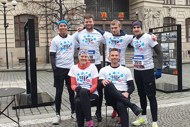 Běžci MUP na pražském ½maratonu